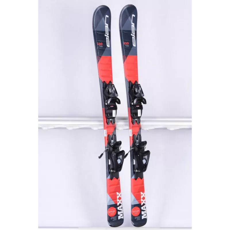 Skis Enfant/junior ELAN MAXX 2021, Black/red QS + Elan EL 4.5 5 Skis Enfant/junior ELAN MAXX 2021, Black/red QS + Elan EL 4.5 – Image 3