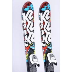 Skis Enfant/junior K2 INDY, Directional Taper, Composite Core, Cap Sidewalls, Partial Twintip + Marker 4.5 White