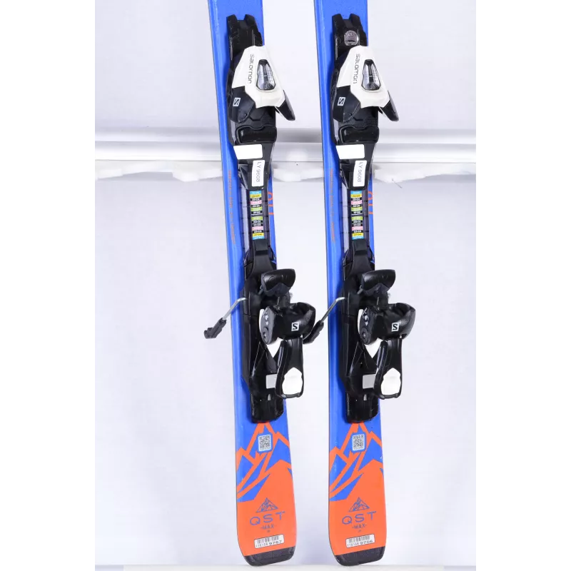 Skis Enfant/junior SALOMON QST MAX JR 2019, Blue/orange + Salomon 5 4 Skis Enfant/junior SALOMON QST MAX JR 2019, Blue/orange + Salomon 5 – Image 2