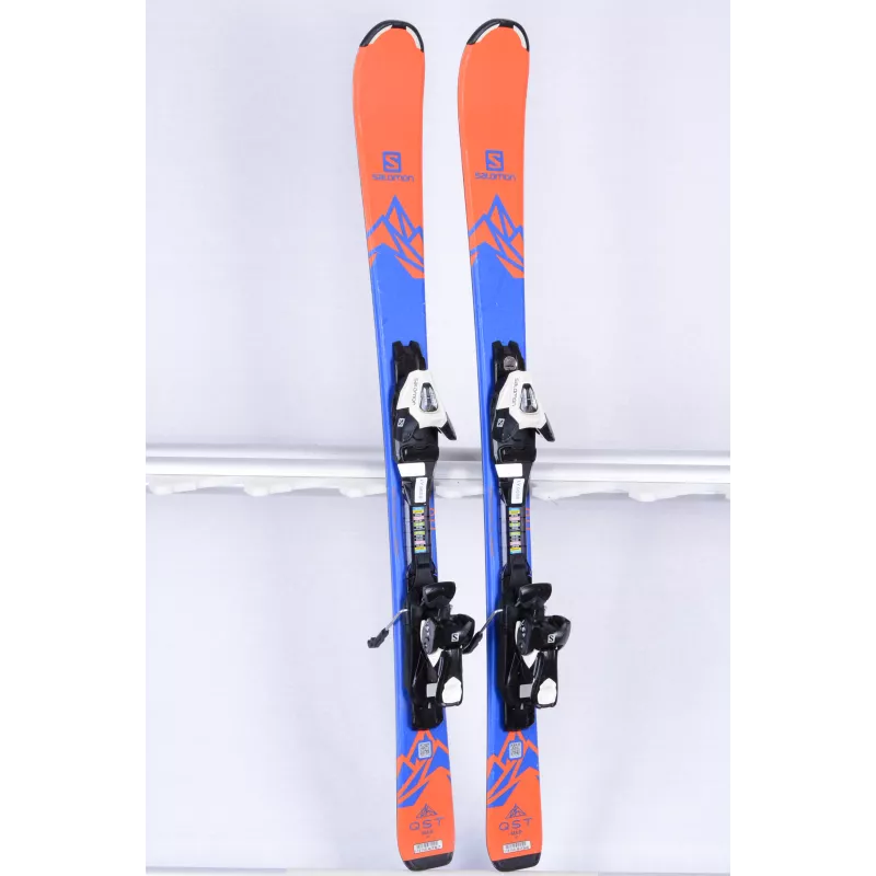 Skis Enfant/junior SALOMON QST MAX JR 2019, Blue/orange + Salomon 5 5 Skis Enfant/junior SALOMON QST MAX JR 2019, Blue/orange + Salomon 5 – Image 3