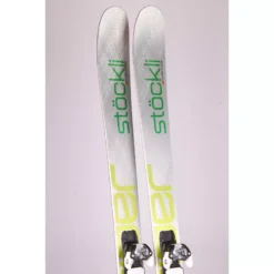 Skis Freeride STOCKLI STORMRIDER 97 SILV/GR, Titan, Woodcore, SWISS Made + Salomon Warden 11 ( En PARFAIT état )