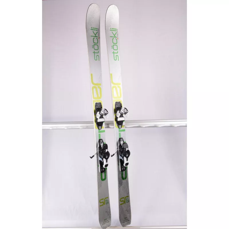 Skis Freeride STOCKLI STORMRIDER 97 SILV/GR, Titan, Woodcore, SWISS Made + Salomon Warden 13 ( En PARFAIT état ) 4 Skis Freeride STOCKLI STORMRIDER 97 SILV/GR, Titan, Woodcore, SWISS Made + Salomon Warden 13 ( En PARFAIT état ) – Image 2