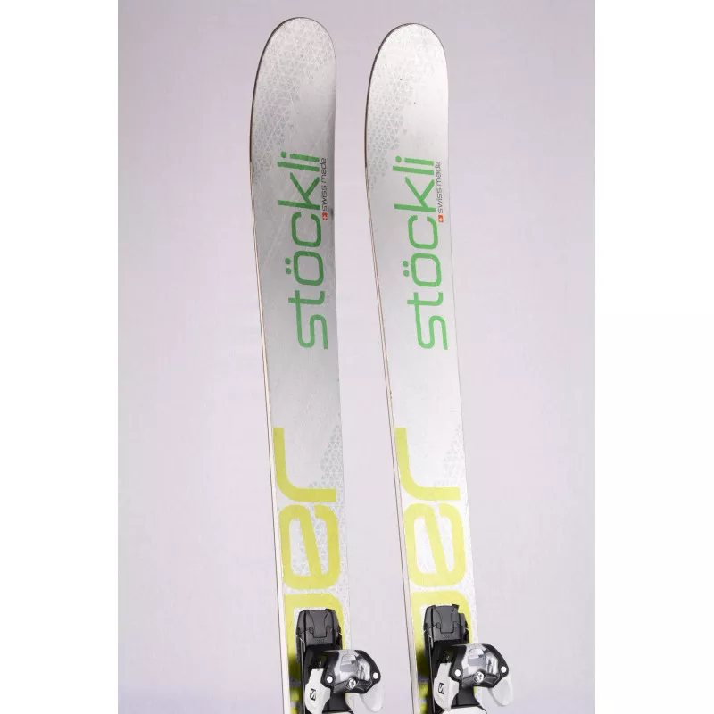 Skis Freeride STOCKLI STORMRIDER 97 SILV/GR, Titan, Woodcore, SWISS Made + Salomon Warden 13 ( En PARFAIT état ) 3 Skis Freeride STOCKLI STORMRIDER 97 SILV/GR, Titan, Woodcore, SWISS Made + Salomon Warden 13 ( En PARFAIT état )