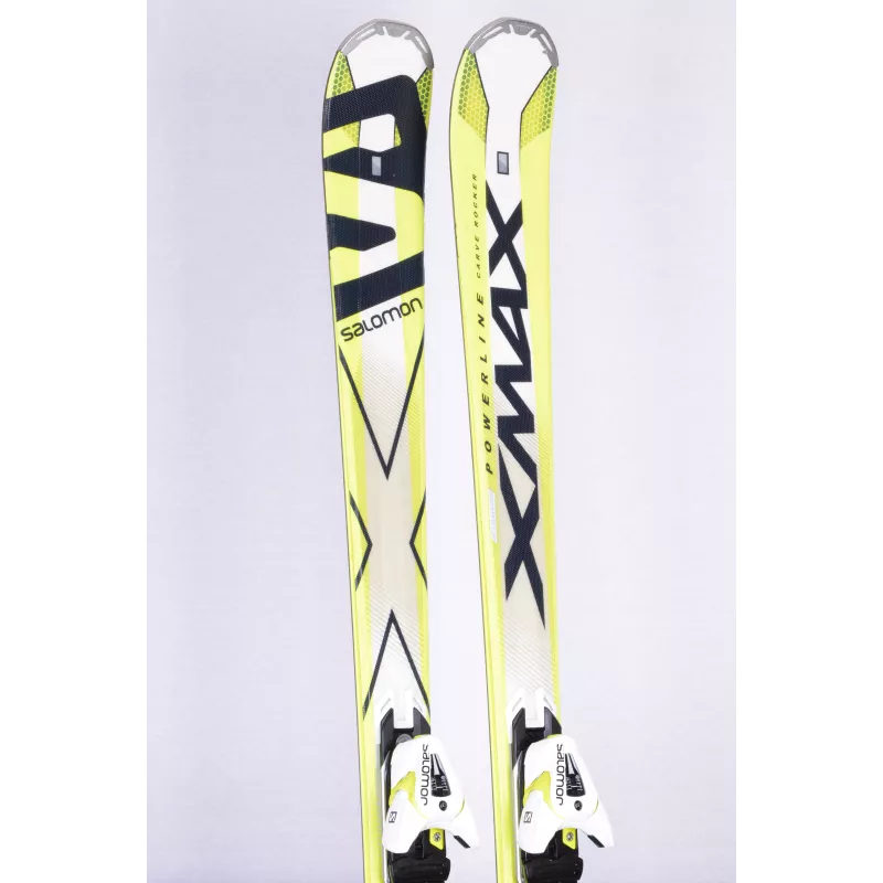 Skis SALOMON XMAX X10, Powerline Carbon, Carve Rocker, Full Ti Backbone + Salomon XT 12 ( En PARFAIT état ) 3 Skis SALOMON XMAX X10, Powerline Carbon, Carve Rocker, Full Ti Backbone + Salomon XT 12 ( En PARFAIT état )