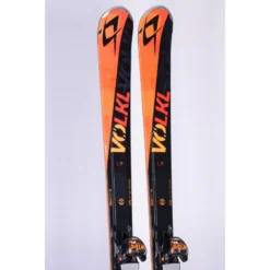 Skis VOLKL RTM 81, Black/orange, Xtd Tip Tail Rocker, Wideride Xl + Marker Wide Ride Xl 12
